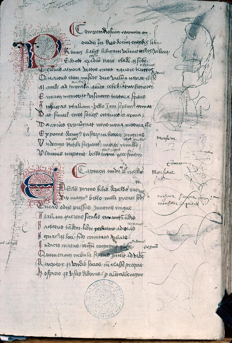 Troyes, Bibl. mun., ms. 0754, f. 001