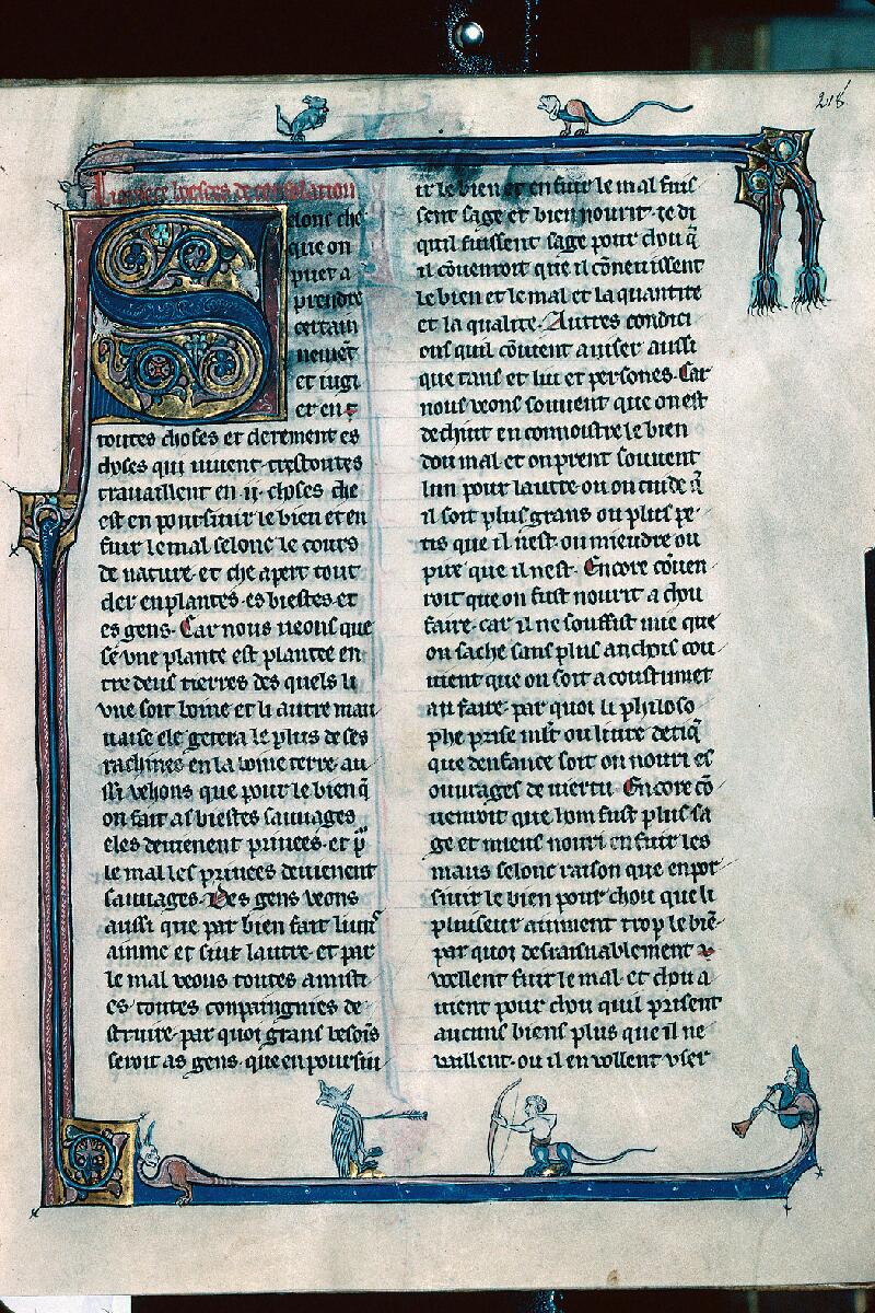 Troyes, Bibl. mun., ms. 0898, f. 218 - vue 1