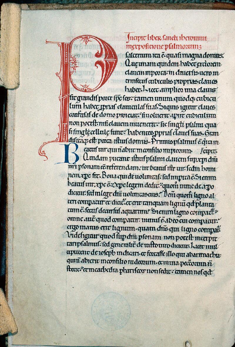 Troyes, Bibl. mun., ms. 0903, f. 001v - vue 1