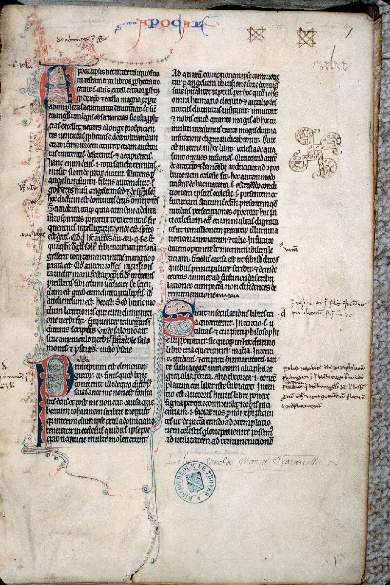 Troyes, Bibl. mun., ms. 0934, f. 001