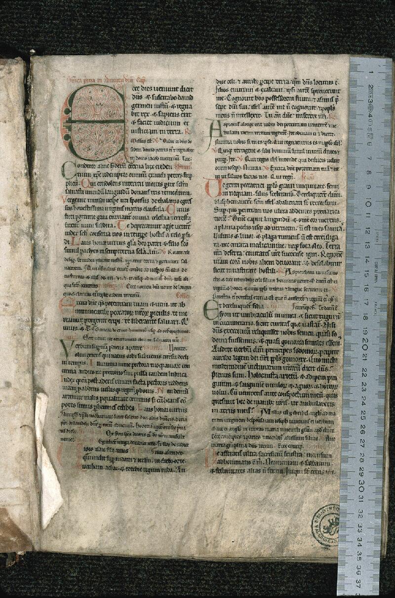 Valenciennes, Bibl. mun., ms. 0102, f. 001 - vue 1