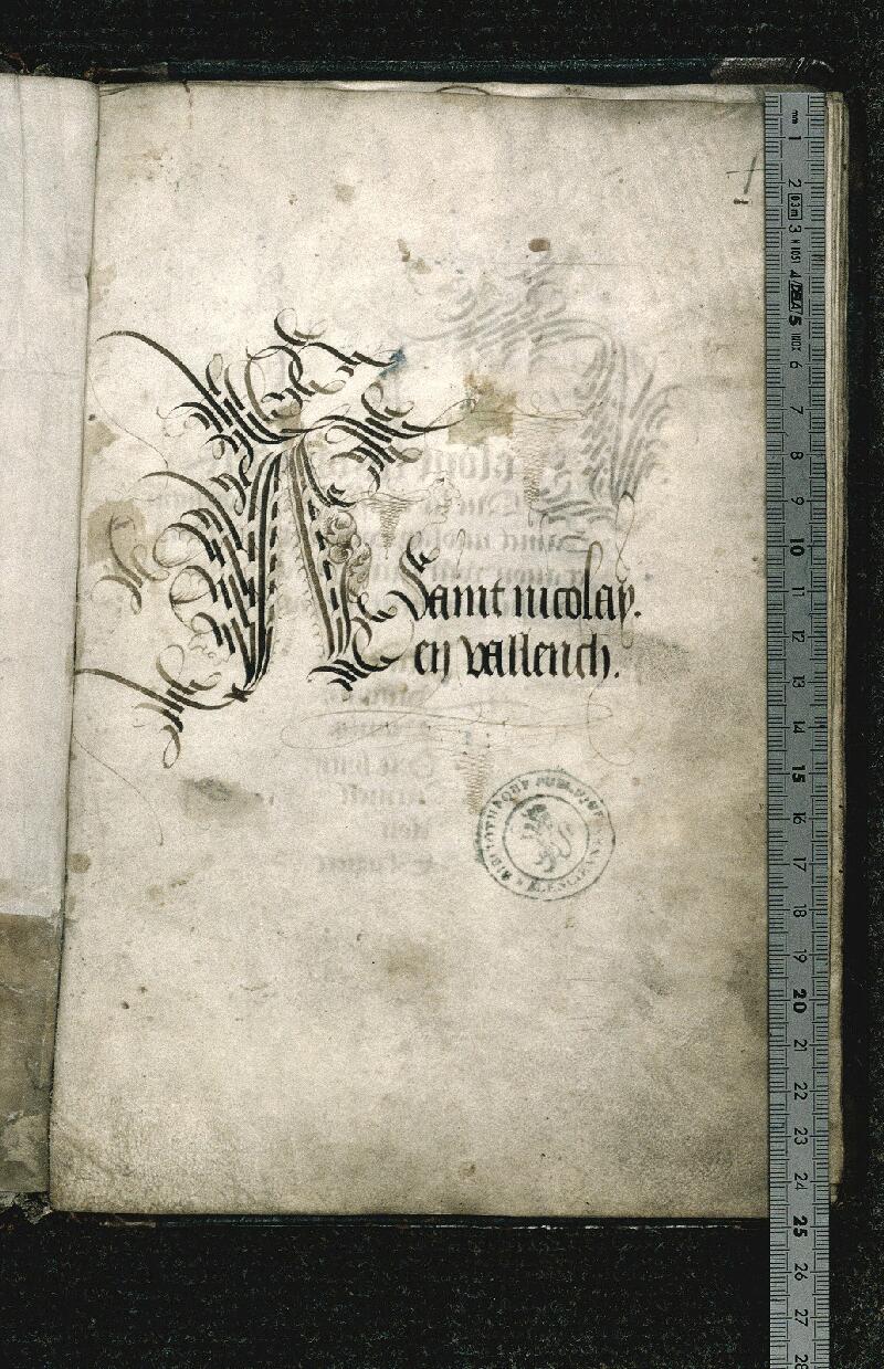 Valenciennes, Bibl. mun., ms. 0536, f. 001 - vue 1