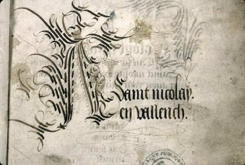 Valenciennes, Bibl. mun., ms. 0536, f. 001 - vue 3