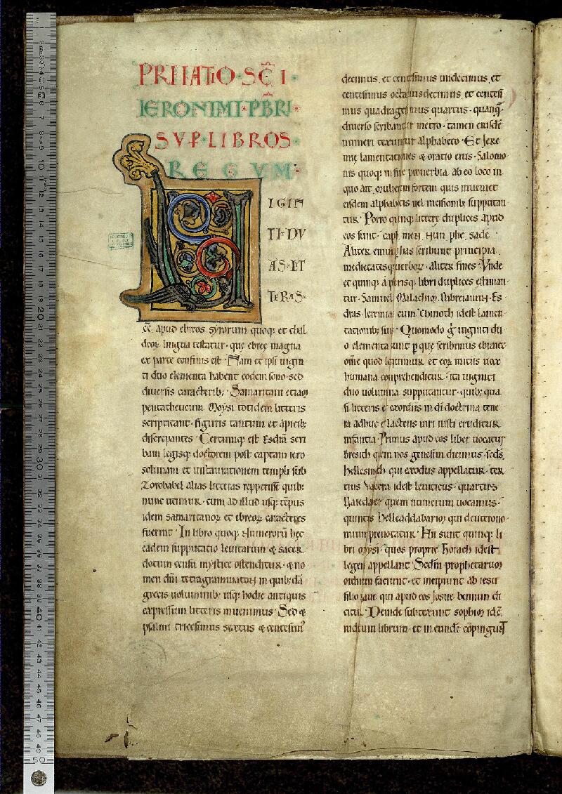 Valenciennes, Bibl. mun., ms. 0002, f. 001v - vue 1