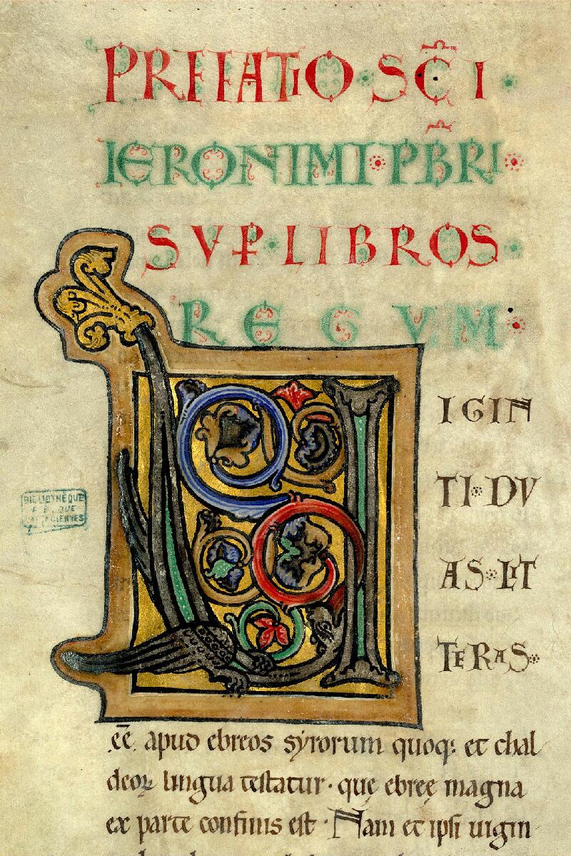 Valenciennes, Bibl. mun., ms. 0002, f. 001v - vue 3