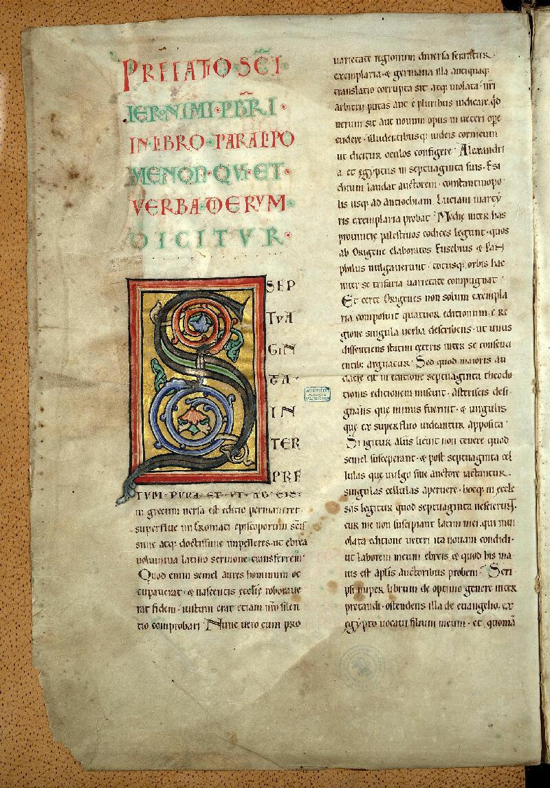 Valenciennes, Bibl. mun., ms. 0004, f. 001v - vue 2