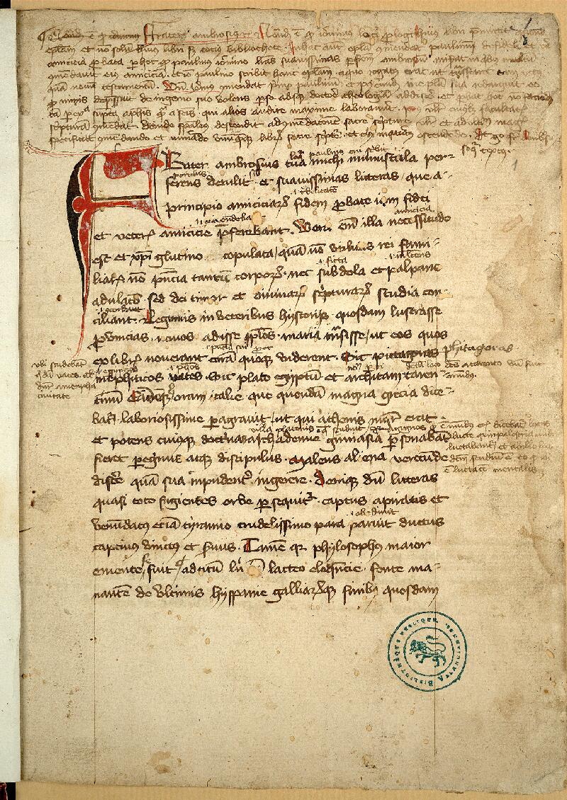 Valenciennes, Bibl. mun., ms. 0013, f. 001 - vue 2