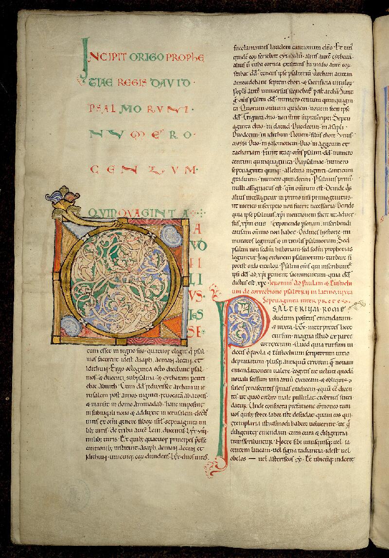 Valenciennes, Bibl. mun., ms. 0014, f. 001v - vue 2