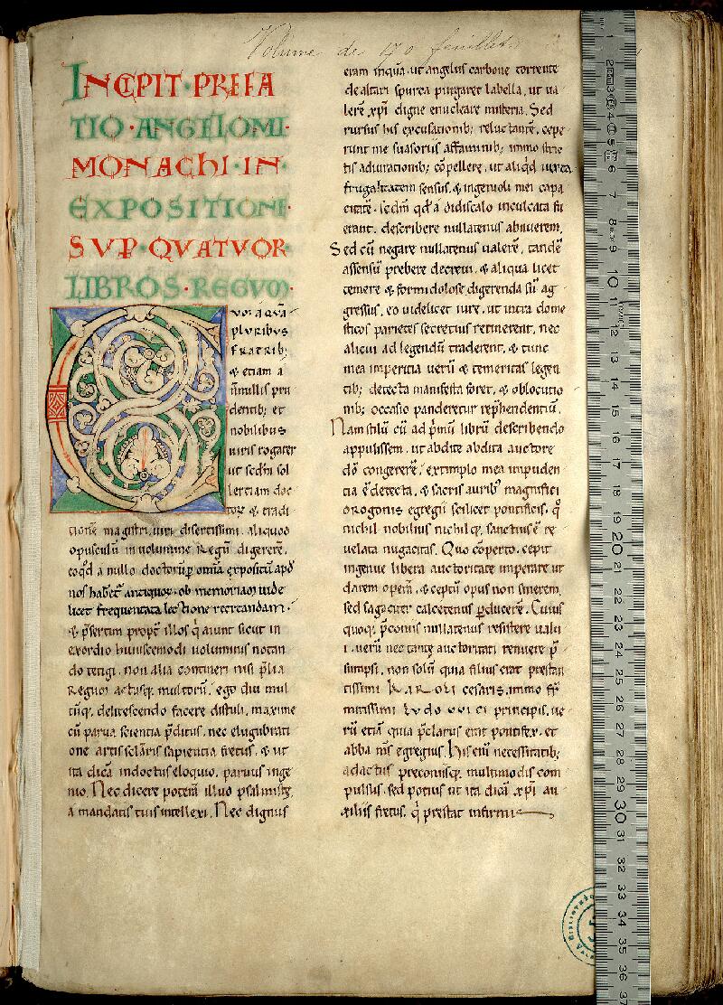 Valenciennes, Bibl. mun., ms. 0030, f. 001 - vue 1