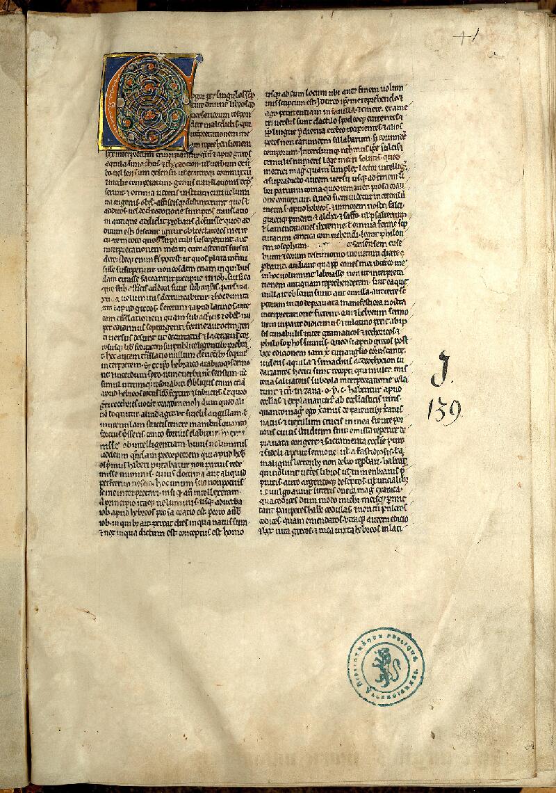 Valenciennes, Bibl. mun., ms. 0031, f. 001 - vue 2