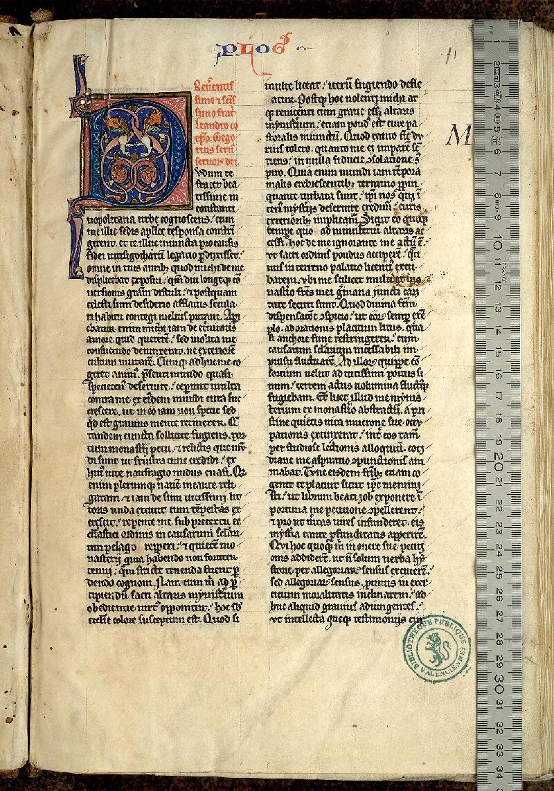 Valenciennes, Bibl. mun., ms. 0035, f. 001 - vue 1