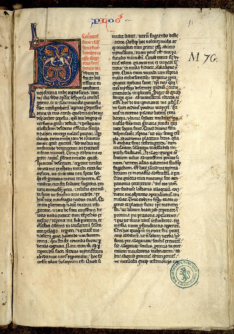 Valenciennes, Bibl. mun., ms. 0035, f. 001 - vue 2