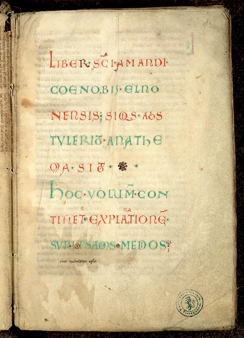 Valenciennes, Bibl. mun., ms. 0040, f. 001 - vue 2
