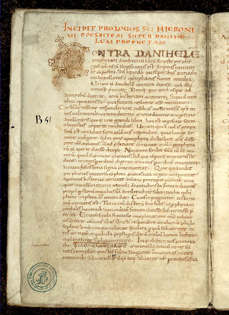 Valenciennes, Bibl. mun., ms. 0061, f. 001v - vue 2