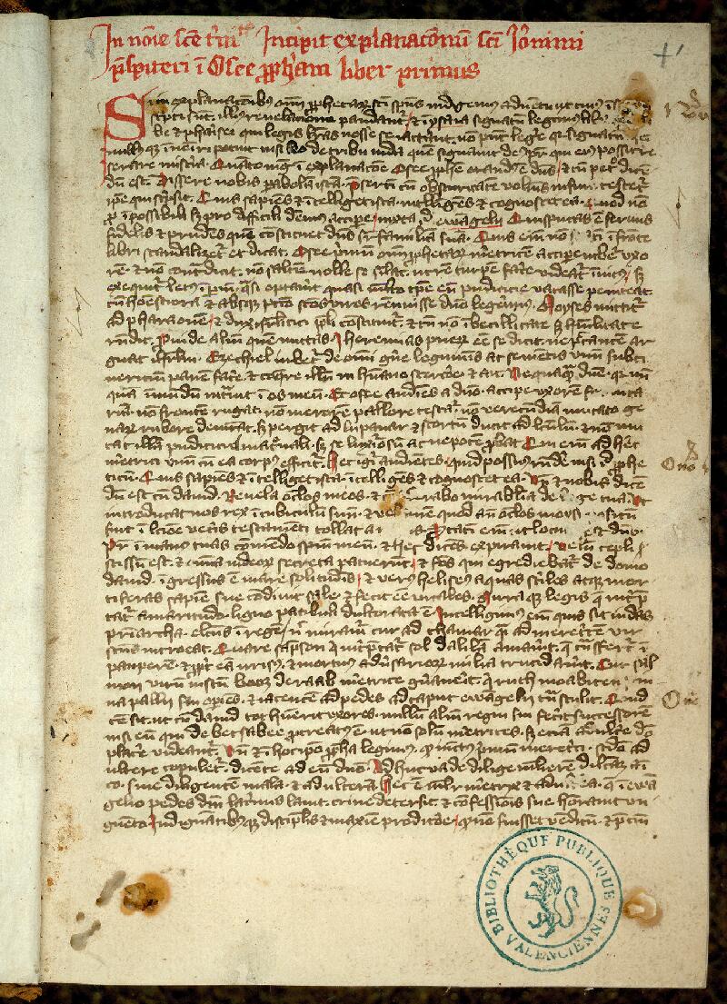 Valenciennes, Bibl. mun., ms. 0064, f. 001 - vue 2
