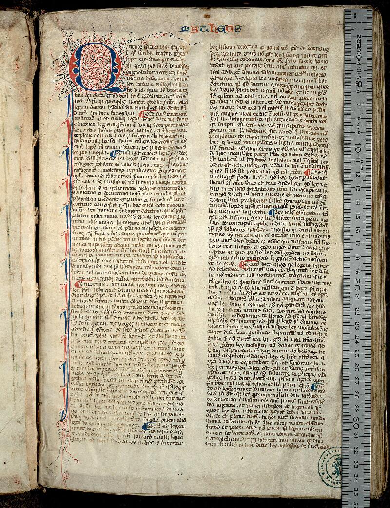 Valenciennes, Bibl. mun., ms. 0068, f. 001 - vue 1