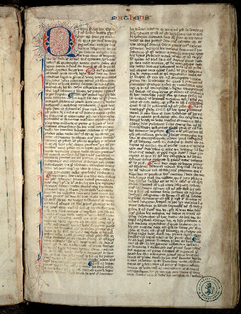 Valenciennes, Bibl. mun., ms. 0068, f. 001 - vue 2