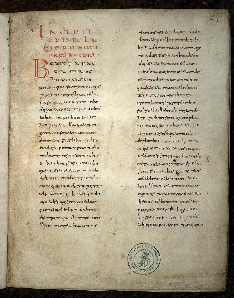Valenciennes, Bibl. mun., ms. 0069, f. 003 - vue 2