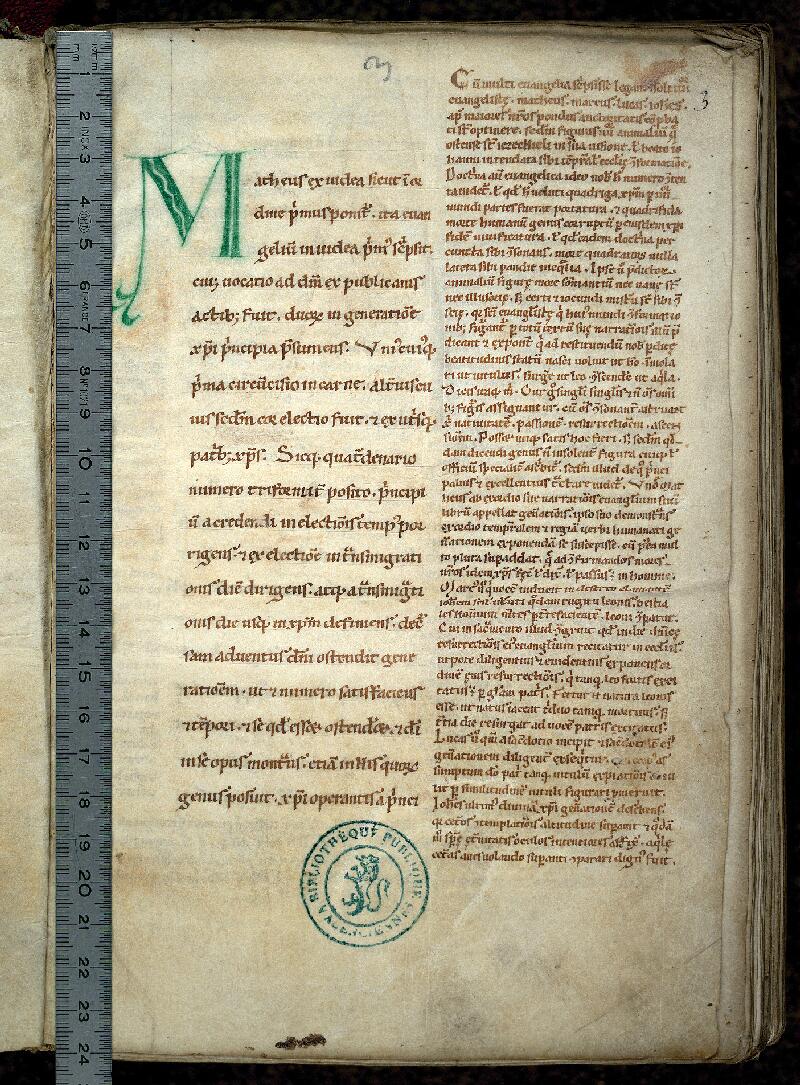 Valenciennes, Bibl. mun., ms. 0073, f. 003 - vue 1