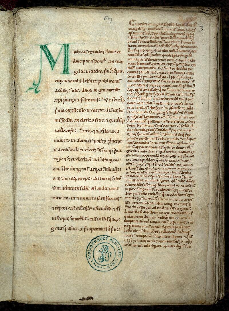 Valenciennes, Bibl. mun., ms. 0073, f. 003 - vue 2