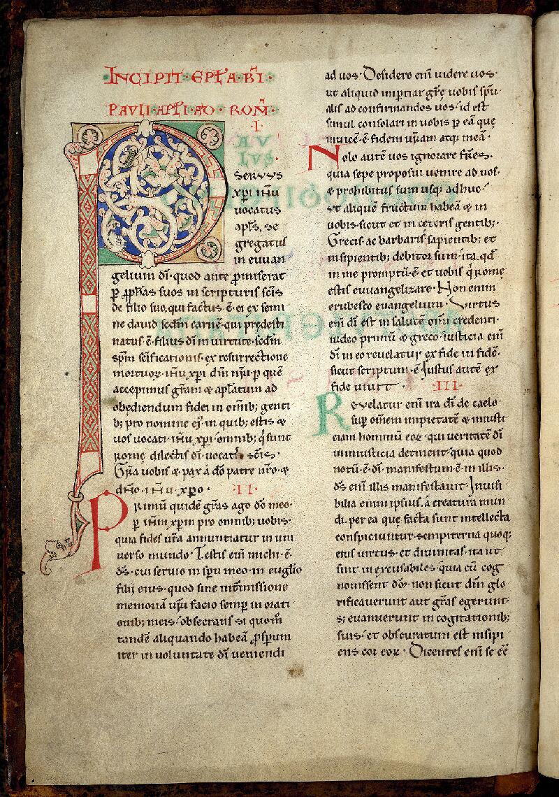 Valenciennes, Bibl. mun., ms. 0089, f. 001v - vue 2