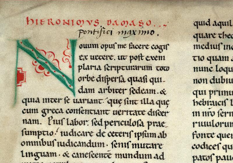 Valenciennes, Bibl. mun., ms. 0093, f. 001v - vue 3