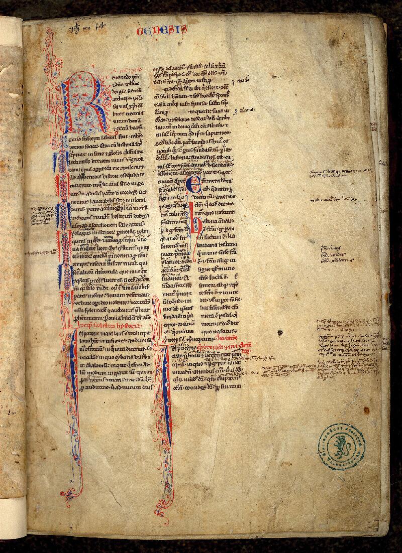 Valenciennes, Bibl. mun., ms. 0097, f. 001 - vue 2