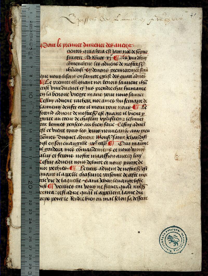 Valenciennes, Bibl. mun., ms. 0126, f. 001 - vue 1