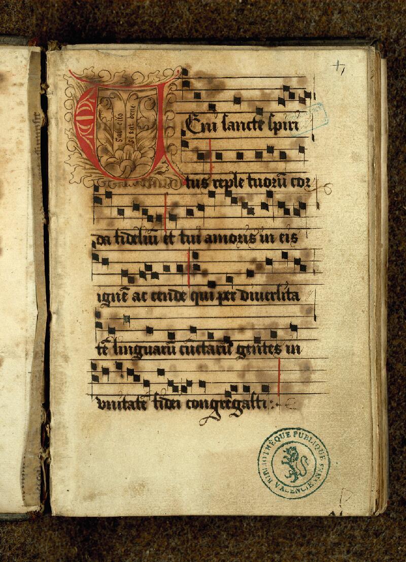 Valenciennes, Bibl. mun., ms. 0134, f. 001 - vue 2