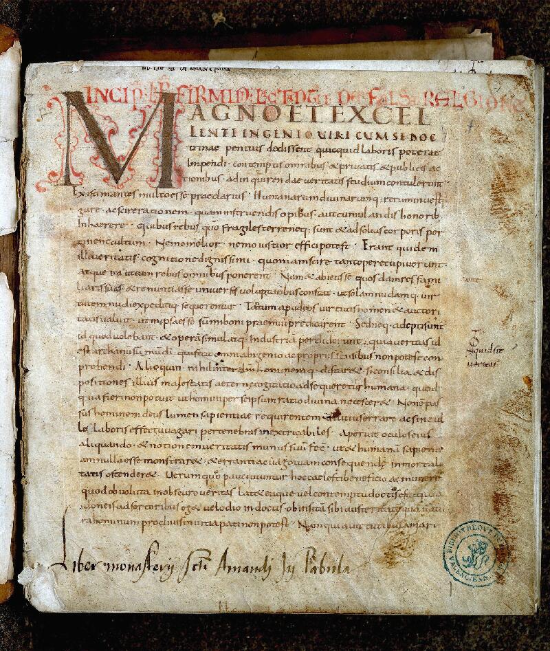 Valenciennes, Bibl. mun., ms. 0147, f. 001 - vue 2