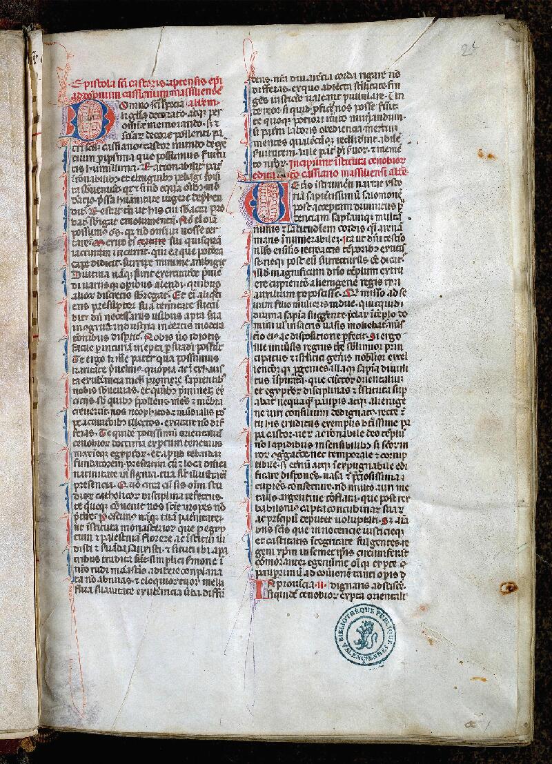 Valenciennes, Bibl. mun., ms. 0168, f. 002 - vue 2
