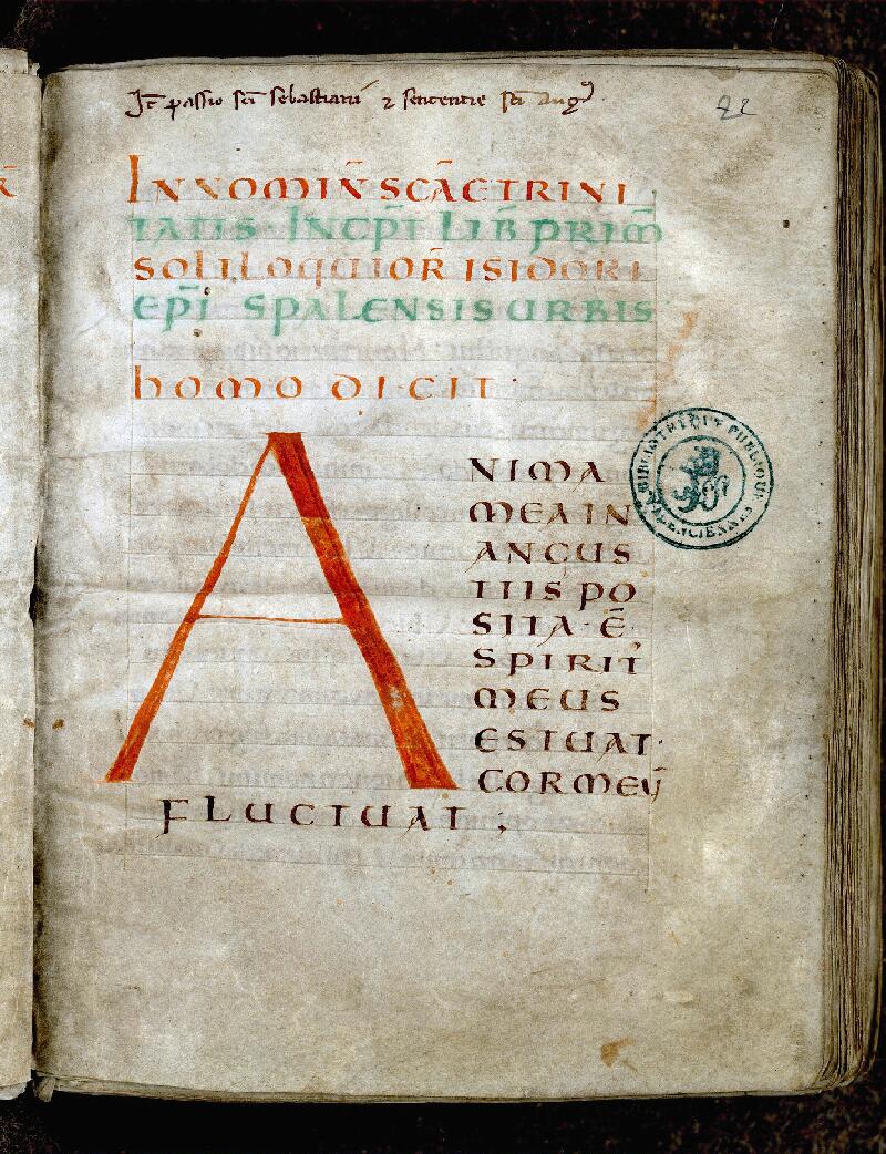 Valenciennes, Bibl. mun., ms. 0173, f. 002 - vue 2