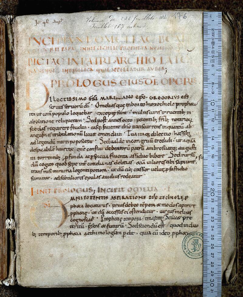 Valenciennes, Bibl. mun., ms. 0176, f. 001 - vue 1