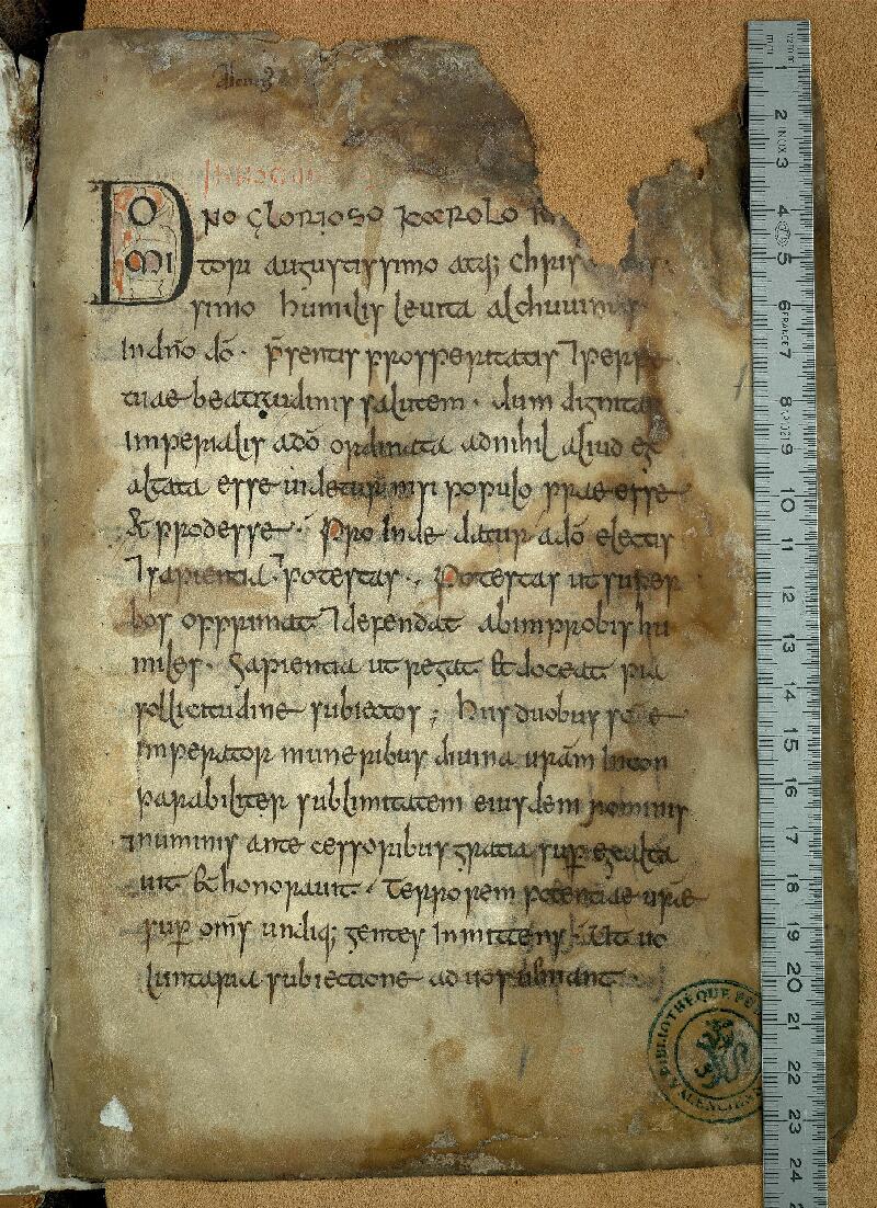 Valenciennes, Bibl. mun., ms. 0195, f. 001 - vue 1