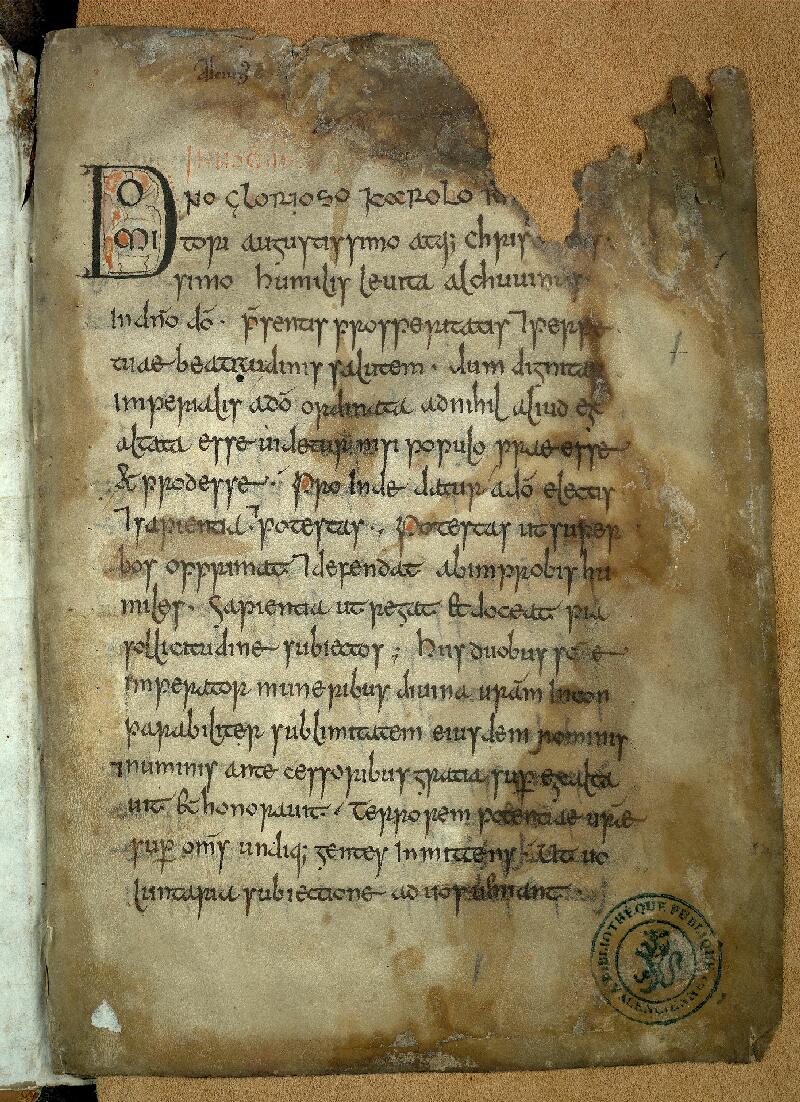 Valenciennes, Bibl. mun., ms. 0195, f. 001 - vue 2