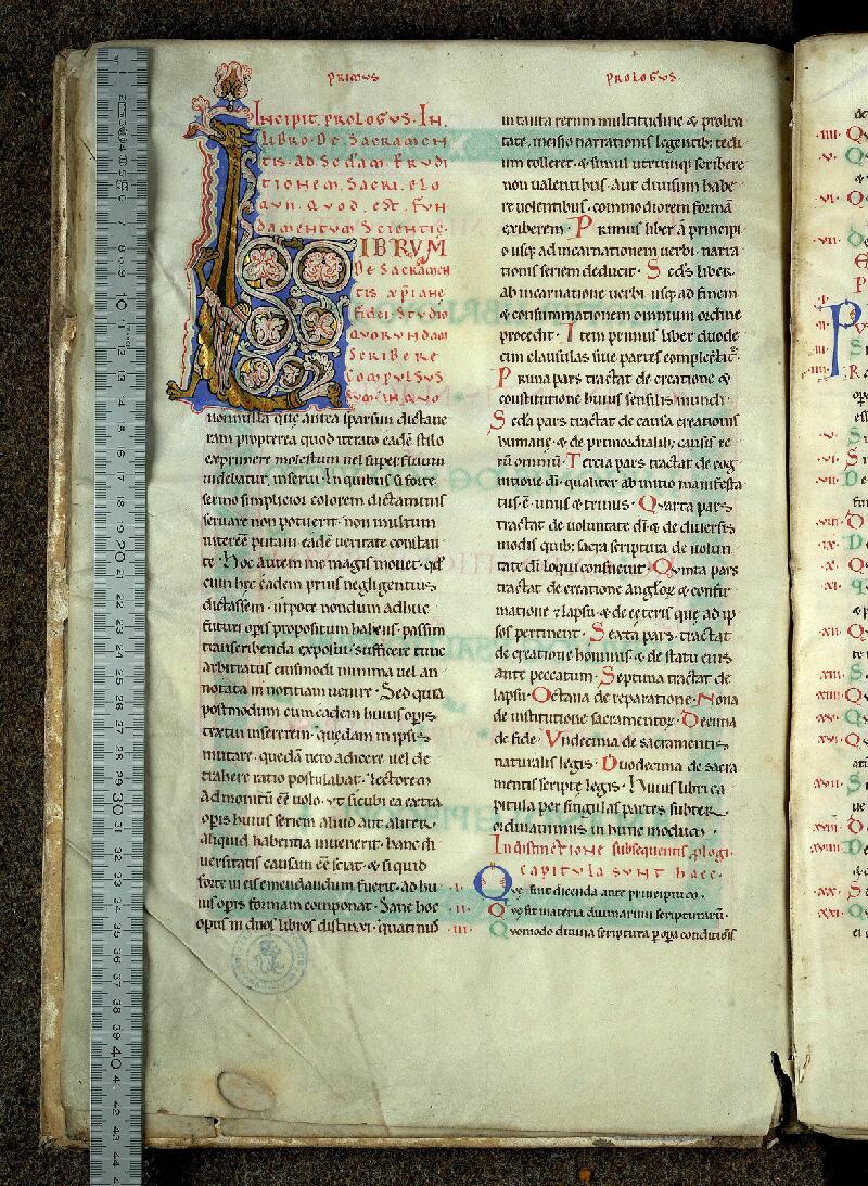 Valenciennes, Bibl. mun., ms. 0206, f. 001v - vue 1