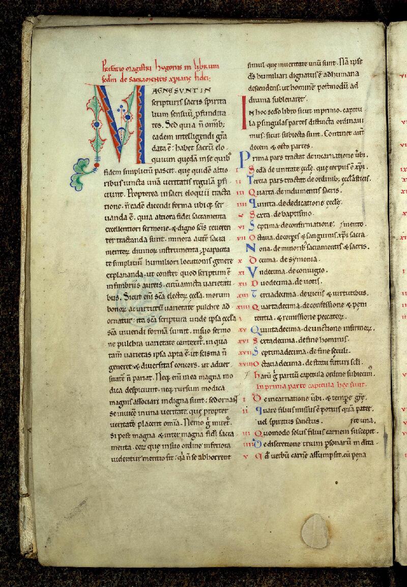 Valenciennes, Bibl. mun., ms. 0208, f. 002v - vue 2