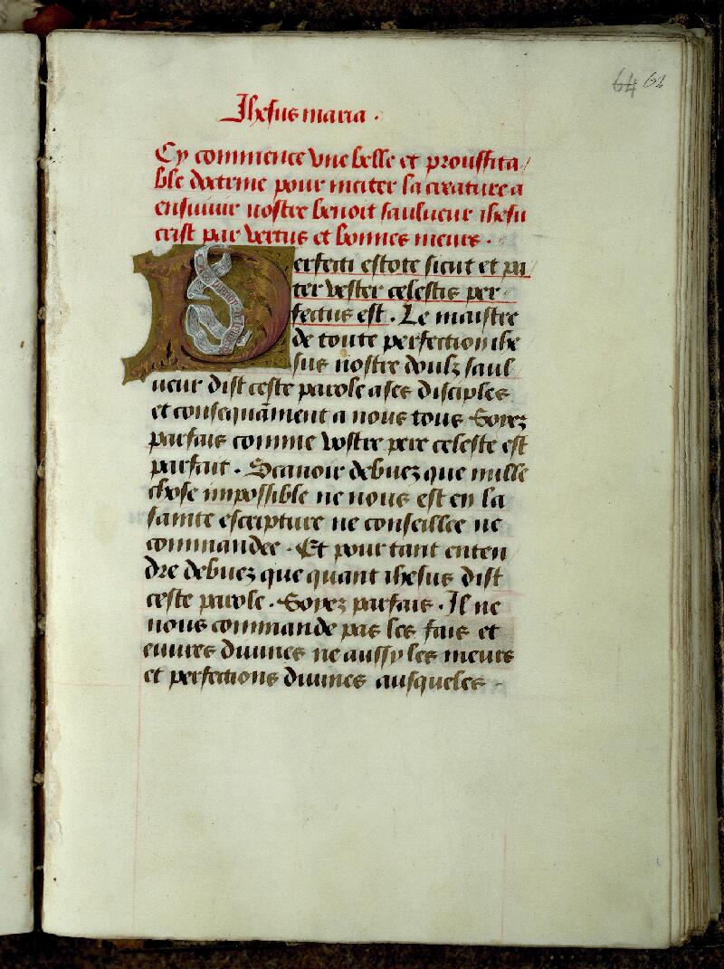 Valenciennes, Bibl. mun., ms. 0209, f. 064 - vue 1