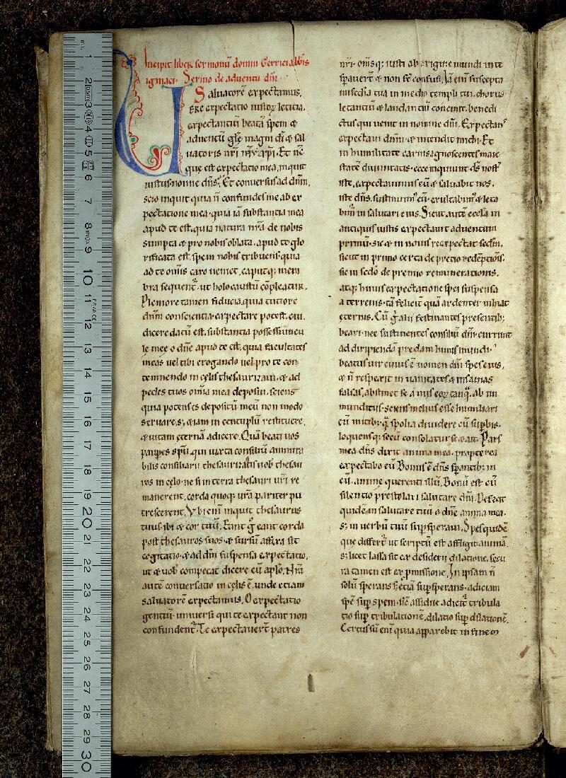 Valenciennes, Bibl. mun., ms. 0225, f. 001v - vue 1