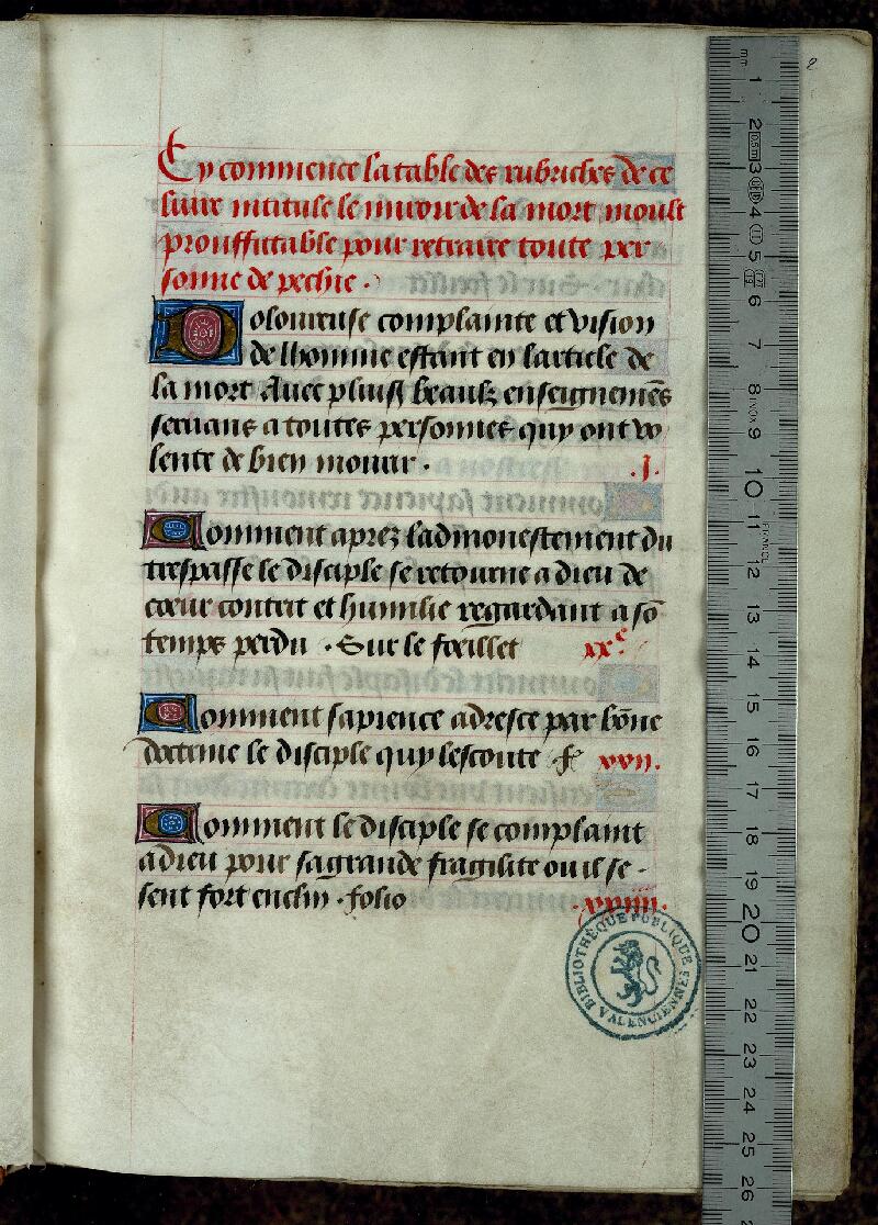 Valenciennes, Bibl. mun., ms. 0241, f. 002 - vue 1