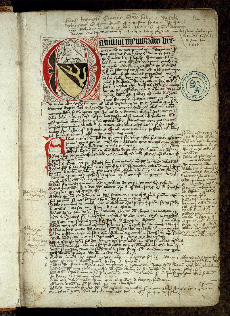 Valenciennes, Bibl. mun., ms. 0281, f. 002 - vue 2