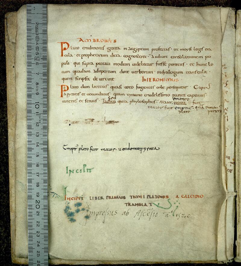 Valenciennes, Bibl. mun., ms. 0293, f. 001v - vue 1