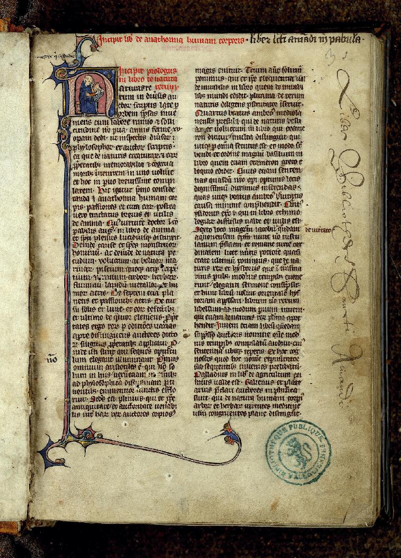 Valenciennes, Bibl. mun., ms. 0320, f. 003 - vue 2