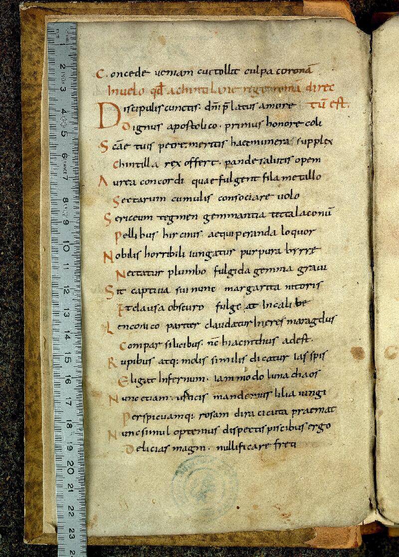 Valenciennes, Bibl. mun., ms. 0405, f. 001v - vue 1