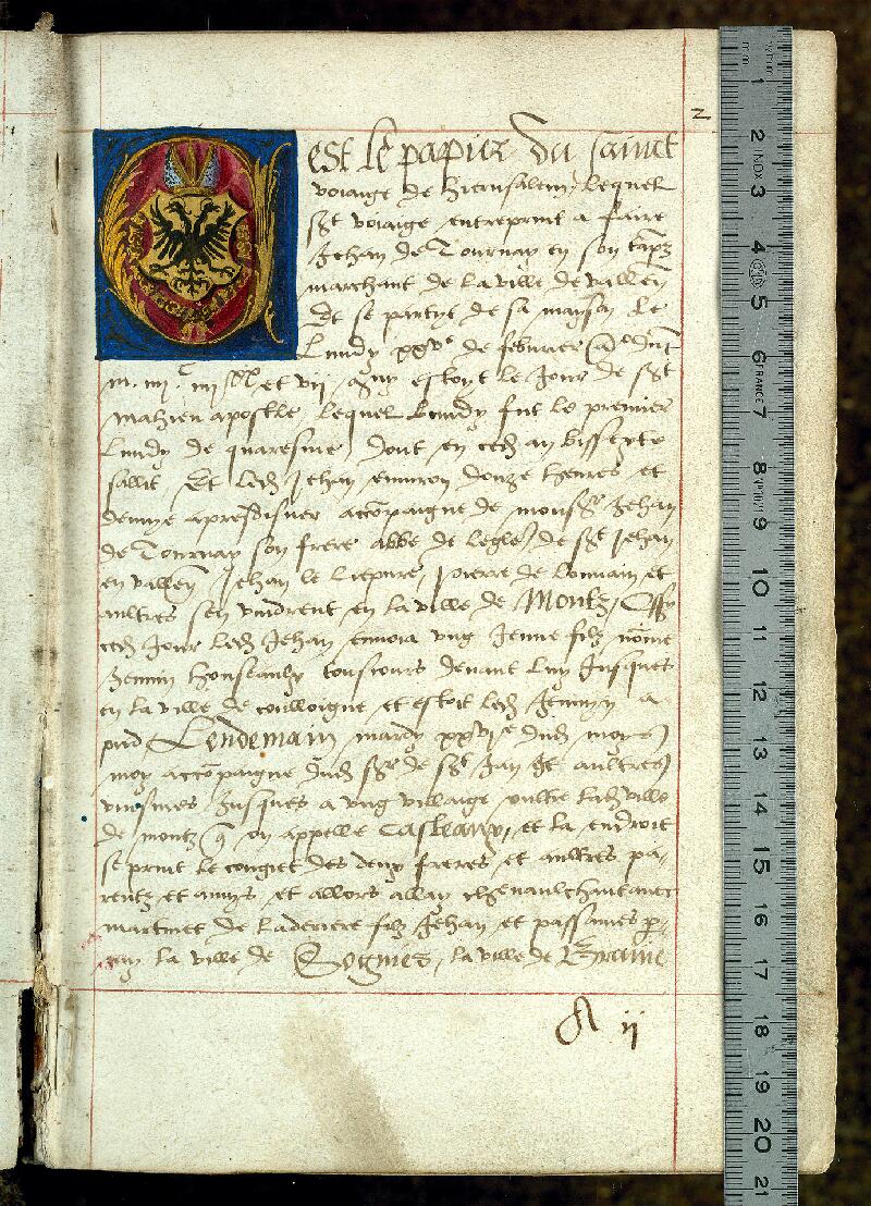 Valenciennes, Bibl. mun., ms. 0493, f. 002 - vue 1