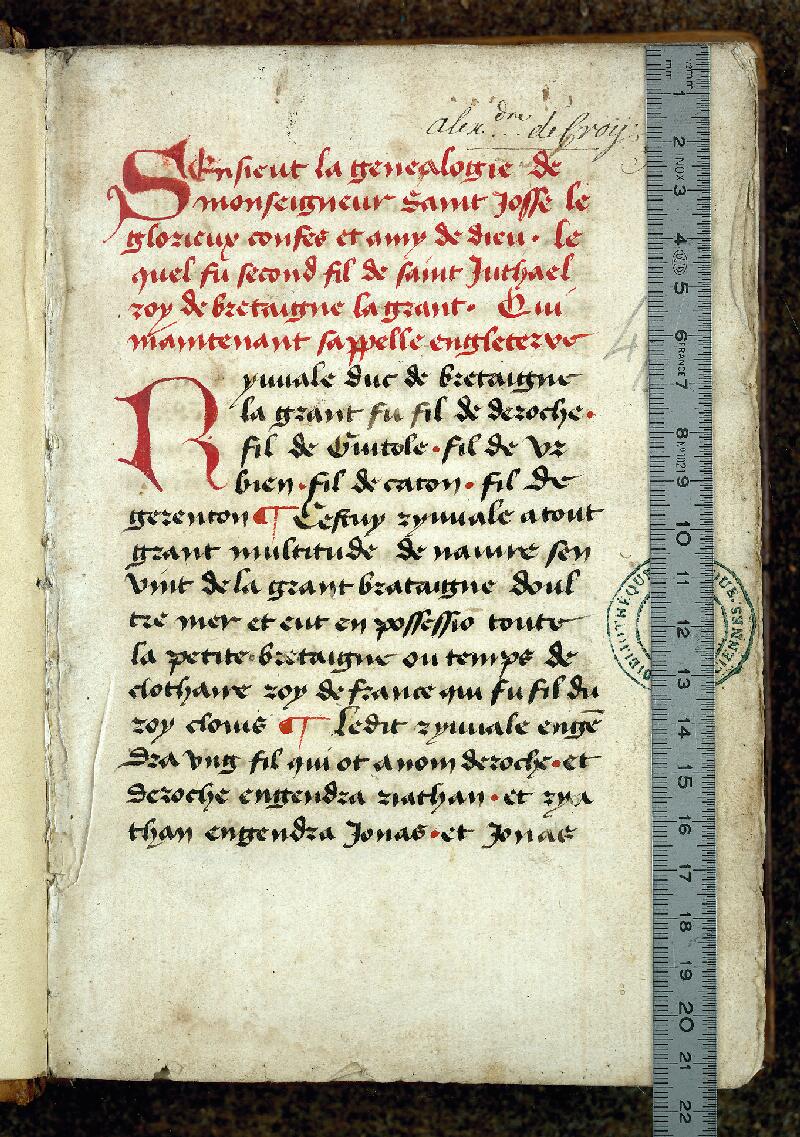 Valenciennes, Bibl. mun., ms. 0511, f. 001 - vue 1
