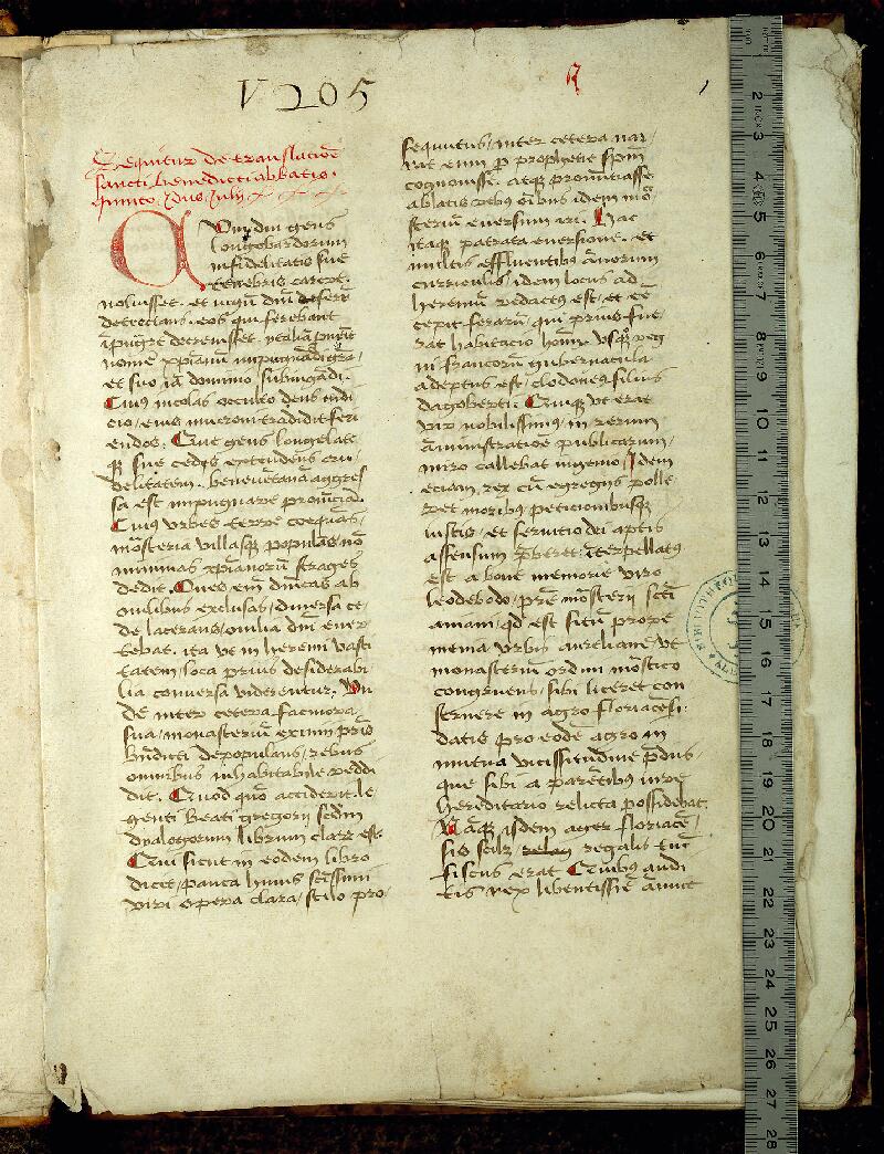 Valenciennes, Bibl. mun., ms. 0519, f. 001 - vue 1