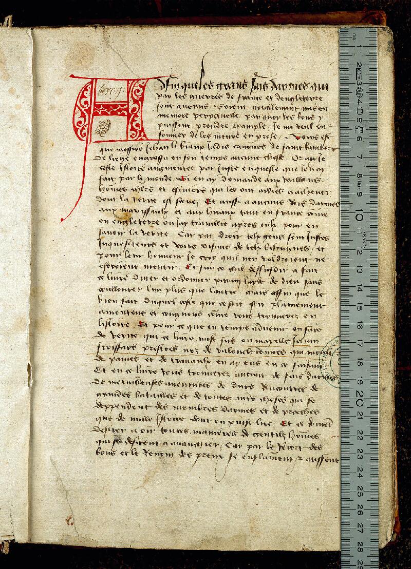 Valenciennes, Bibl. mun., ms. 0638, f. 001 - vue 1