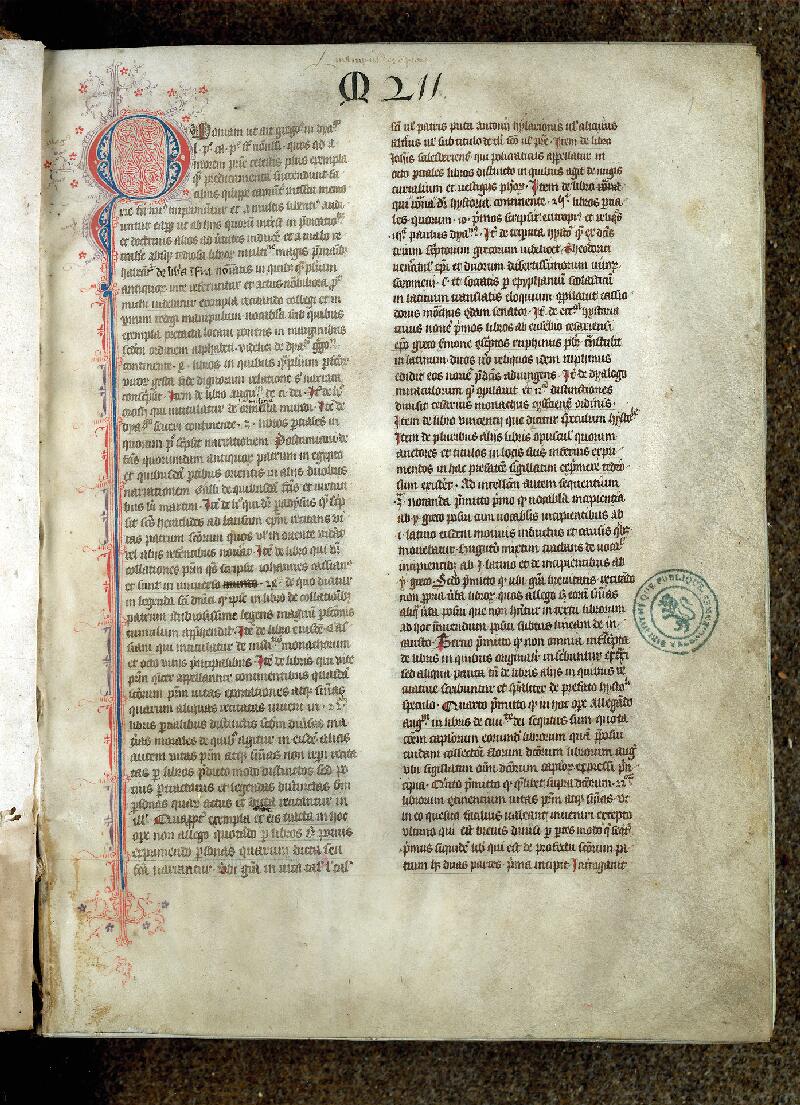 Valenciennes, Bibl. mun., ms. 0831, f. 001 - vue 2