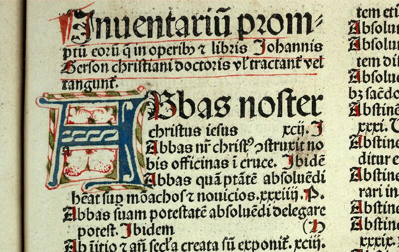 Valenciennes, Bibl. mun., inc. 038, f. A 2 - vue 3